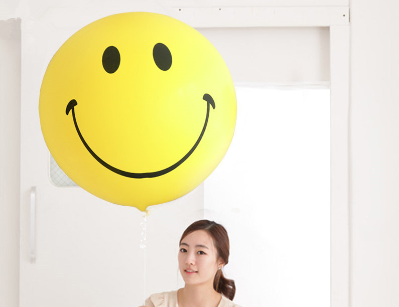 黃色笑臉 乳膠氣球 | 5吋 / 10吋 / 36吋 smiley face