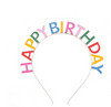 彩虹金屬生日髮箍 | happy birthday