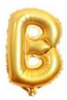 字母/數字 氣球 金色 | 18吋