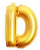 字母/數字 氣球 金色 | 18吋