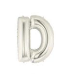 字母/數字 氣球 銀色 | 40吋