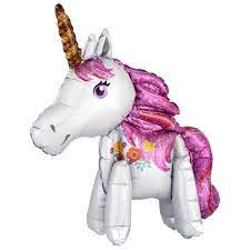 獨角獸 全身 粉紅色金角 鋁質氣球 | 25吋 獨角馬 unicorn