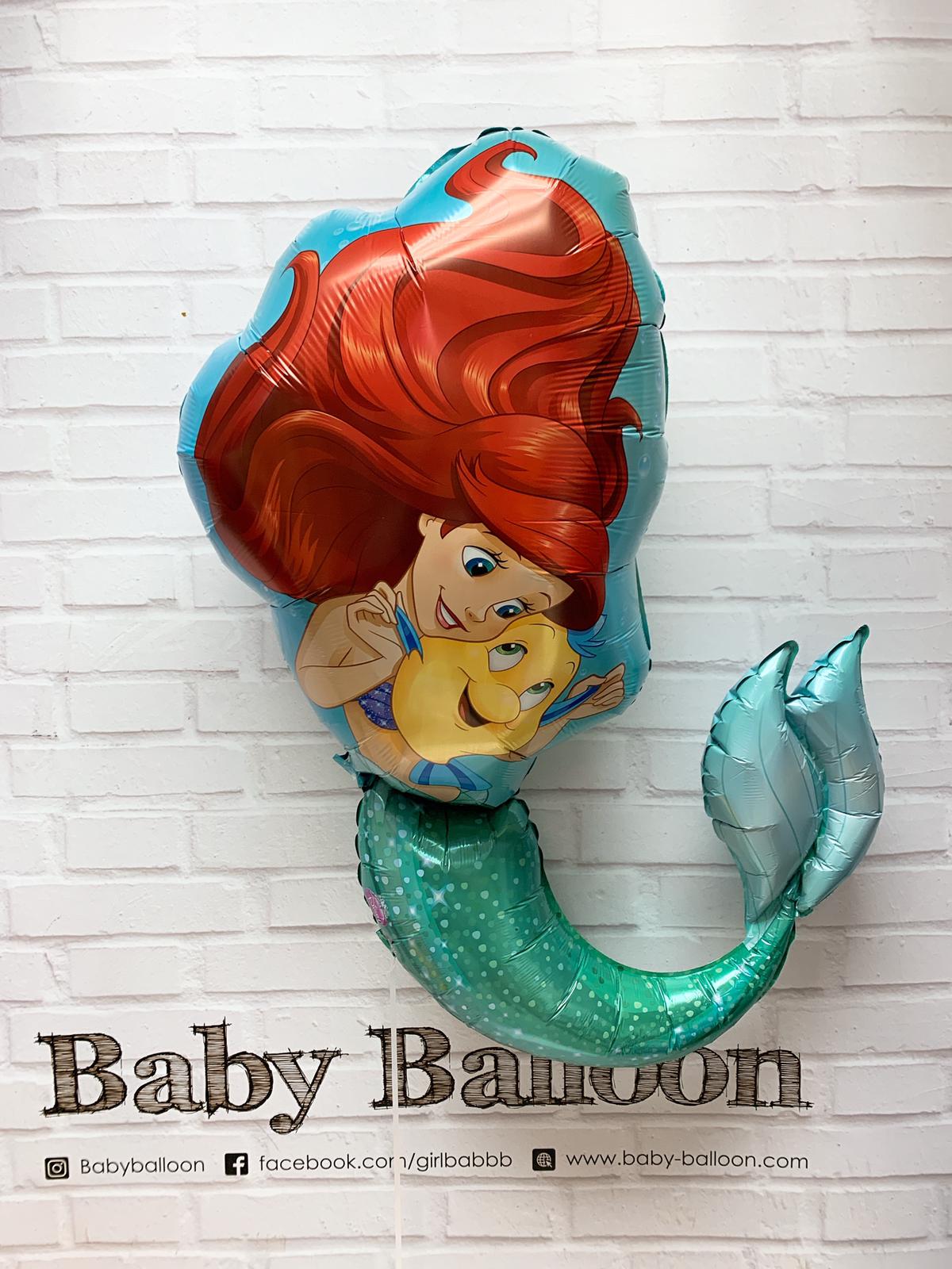 美人魚公主鋁質氣球 | 34吋 Ariel Little mermaid