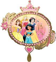 迪士尼公主 橢圓形 鋁膜氣球 雙面 | 34吋 disney princess