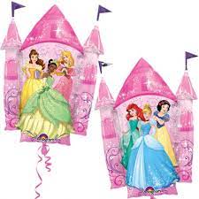 迪士尼公主 全粉紅 城堡 鋁膜氣球 雙面 | 35吋 disney princess