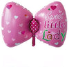 baby girl 蝴蝶結鋁膜氣球