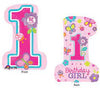 BABY GIRL 數字 1字 氣球 | baby girl 粉紅色