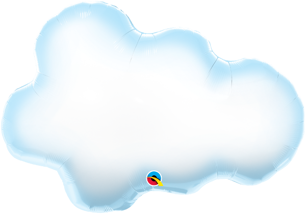 白色泡泡浮雲 鋁膜氣球 | 30吋