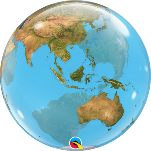 行星地球 藍色膠膜氣球 | 22吋