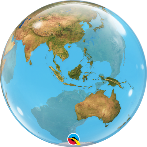 行星地球 藍色膠膜氣球 | 22吋