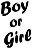 人氣baby shower / gender reveal party set - 黑色boy or girl 大乳膠氣球
