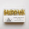 生日快樂字母組合蠟燭