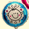 baby boy 圓形鋁膜氣球 | 18吋