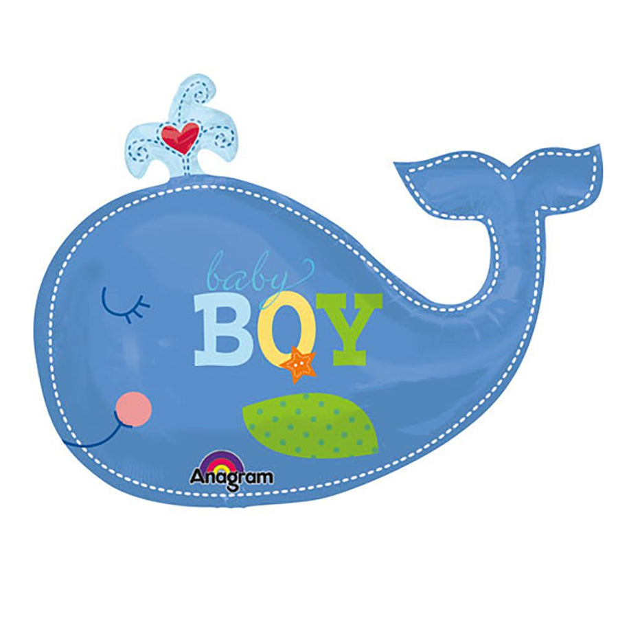 baby boy 鯨魚鋁膜氣球 | BBB19