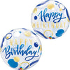 happy birthday 金波點泡泡氣球 | 22吋
