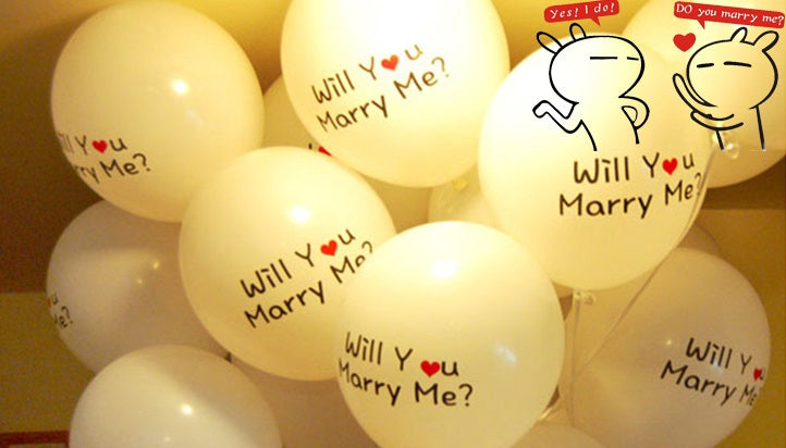 Marry Me 印花乳膠氣球 | 10吋